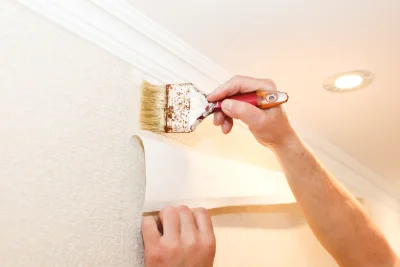 Pose de papier peint à l'Aiguillon-la-Presqu'île — revêtements muraux et toiles de verre